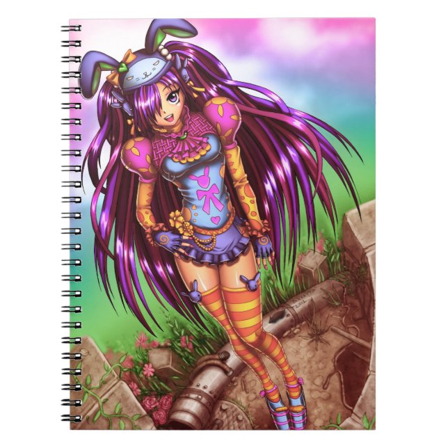 Carnet Japonaise Fashion Anime Girl (Devant)