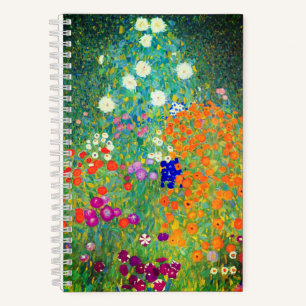 Carnet Jardin aux fleurs Gustav Klimt