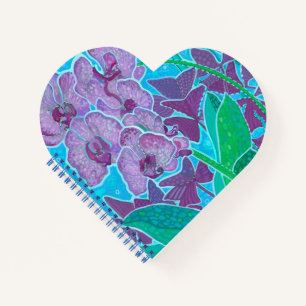 Carnet Jardin de fenêtre Fleurs d'orchidées Floral Art Bo