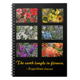 Carnet Jardin de la fenêtre de verre noir