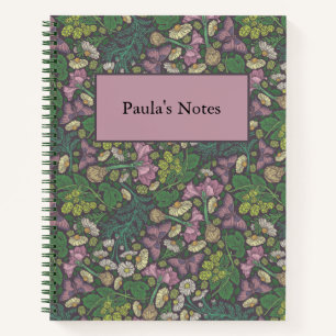Carnet Jardin de marguerites blanches victoriennes et de 
