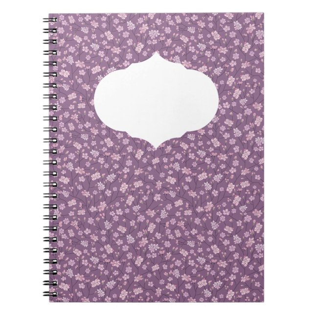 Carnet Jardin de printemps Fête des mères Fleurs asiatiqu (Devant)
