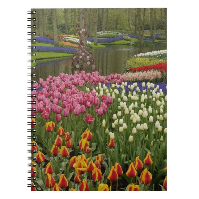 Carnet Jardin de Tulip et d'Hyacinth, jardins de Keukenho (Devant)