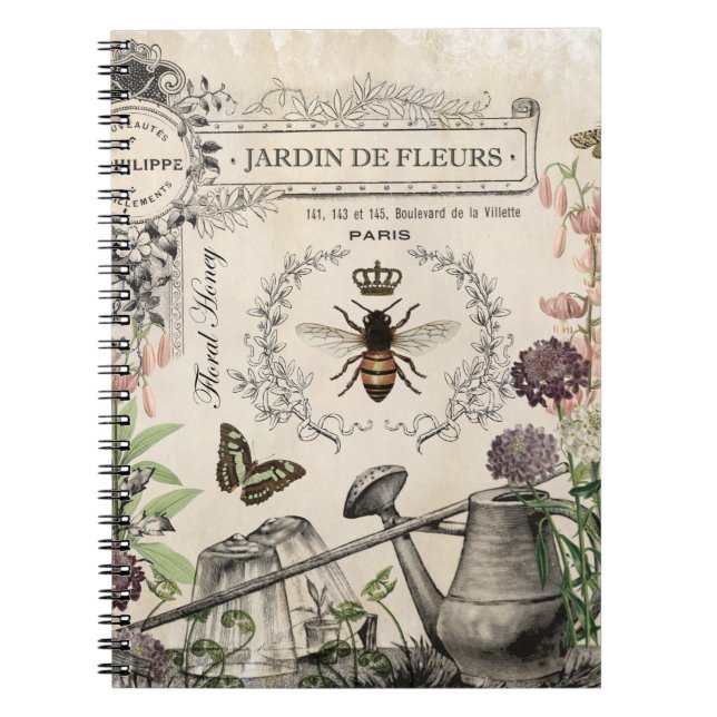 CARNET JARDIN DES BEE FRANÇAIS (Devant)