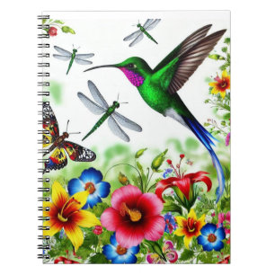Carnet Jardin des colibris floraux