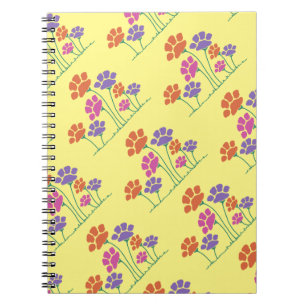 Carnet Jardin des fleurs Pawprint