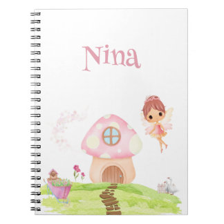 Carnet Jardin Fairyland & Champignons enchâssé Personnali