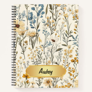 Carnet Jardin fleur sauvage Floral