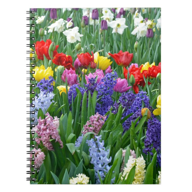 Carnet Jardin fleuri coloré (Devant)