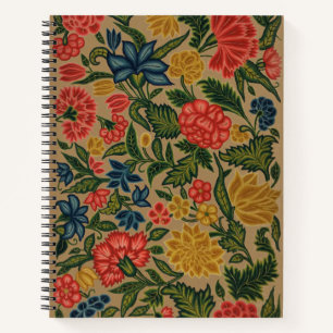 Carnet Jardin Floral Designer vintage