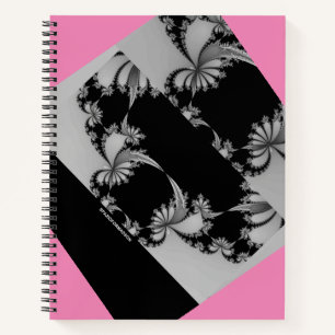 Carnet Jardin fractal gris et thulian