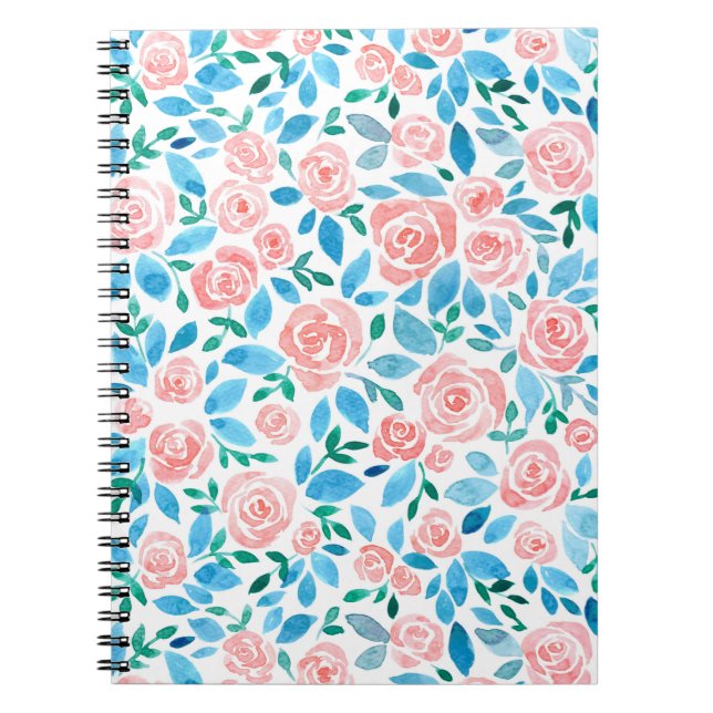 Carnet Jardin rose 2 (Devant)