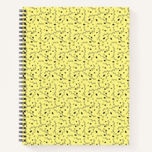 carnet jaune art feuille