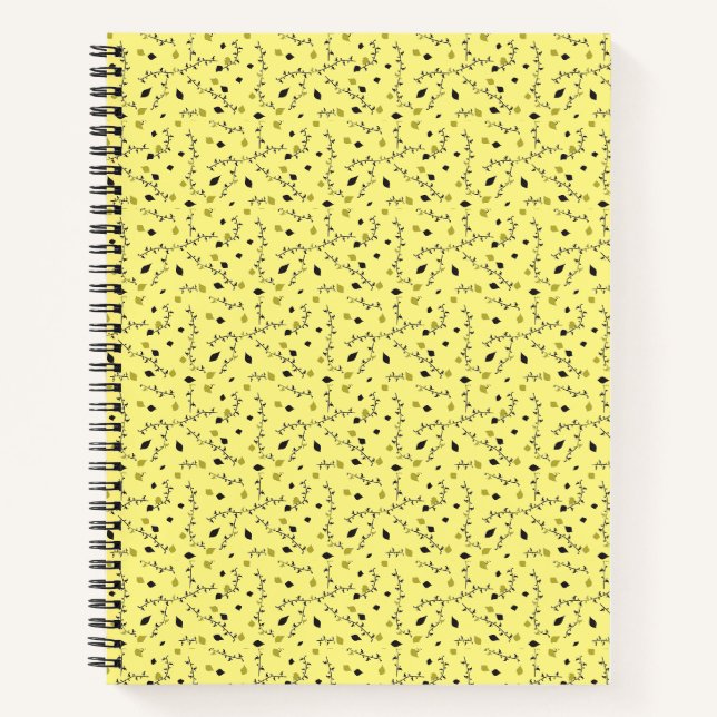 carnet jaune art feuille (Devant)