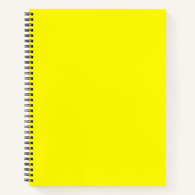 Carnet Jaune clair (couleur solide)  (Devant)