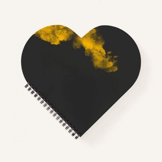 Carnet jaune texturé - Arrière - plan unique (Devant)