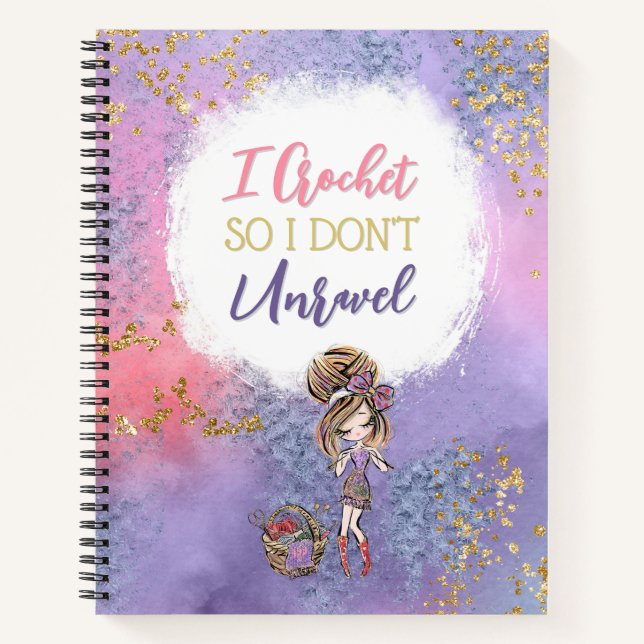 Carnet Je Crochet donc je ne démêle pas (Devant)