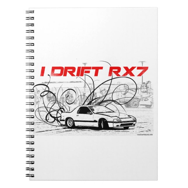Carnet Je dérive RX7 (Devant)