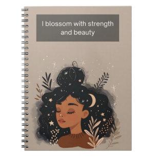 Carnet Je fleuris avec force et beauté