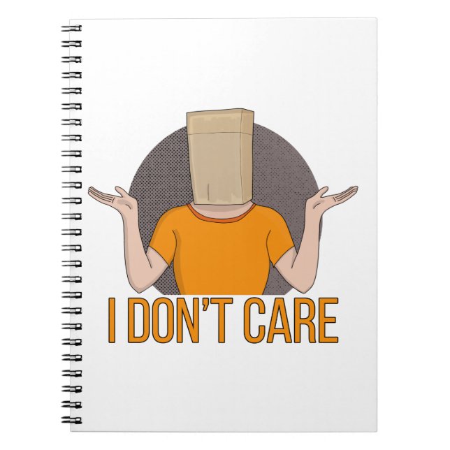Carnet Je m'en fiche (Devant)