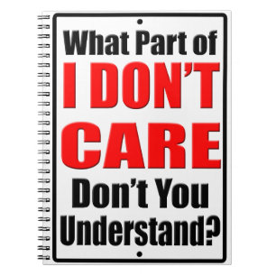 Carnet Je m'en fiche