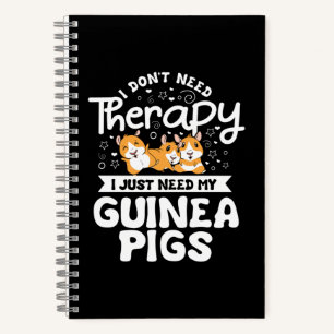 Carnet Je n'ai pas besoin Thérapie Guinée Pig Cavy Rodd