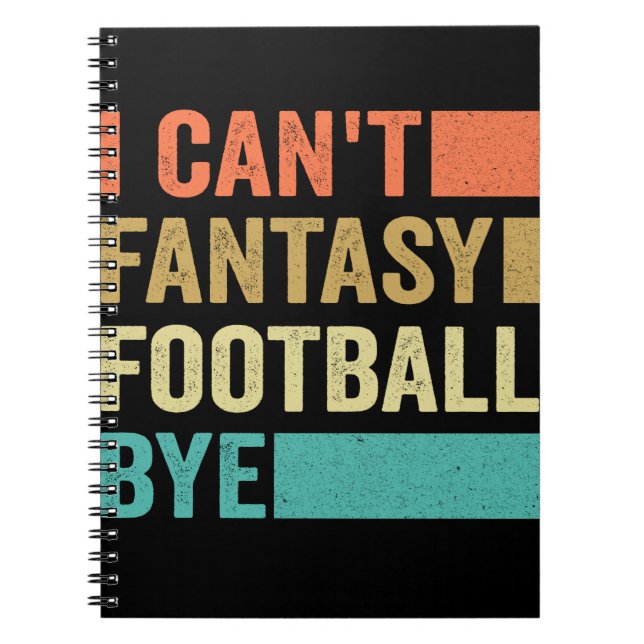 Carnet Je n'arrive pas à Imaginaire le football à un joue (Devant)