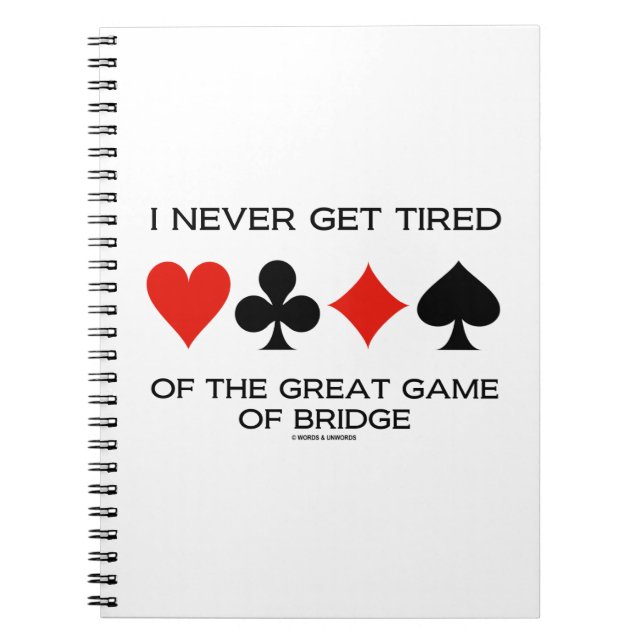 Carnet Je Ne Me Fatigue Jamais Du Grand Jeu Du Pont (Devant)