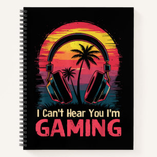 Carnet Je ne peux pas vous entendre Je suis Jeux Vidéo Je