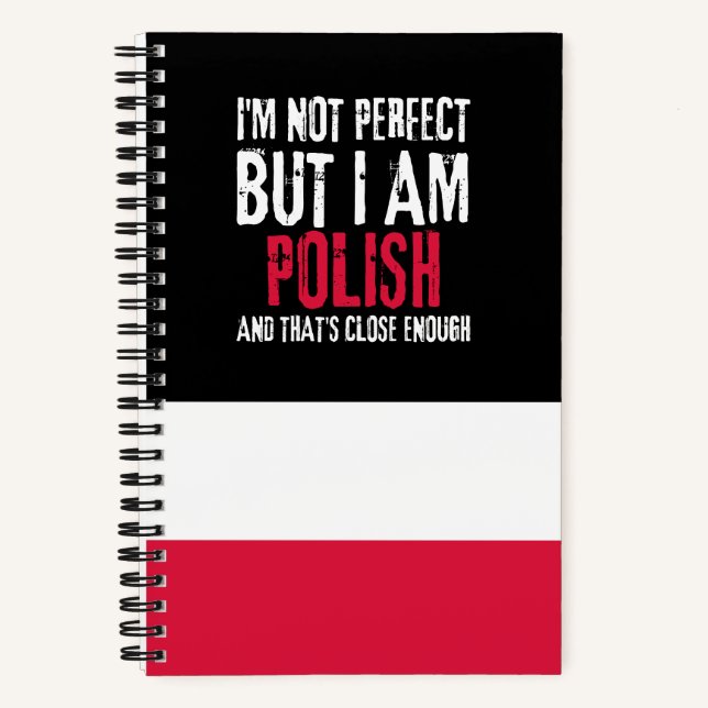 Carnet Je ne suis pas parfait mais je suis polonais de Po (Recto)