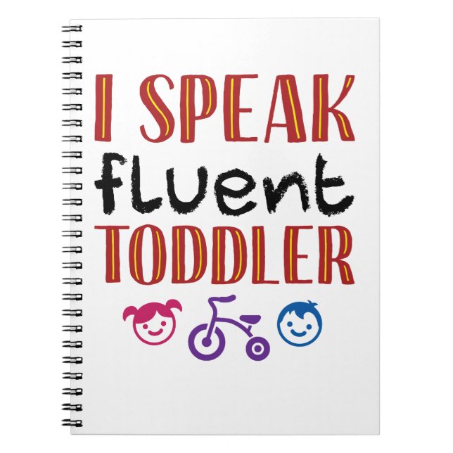 Carnet Je Parle Enseignant De Garderie Fluent Toddler (Devant)