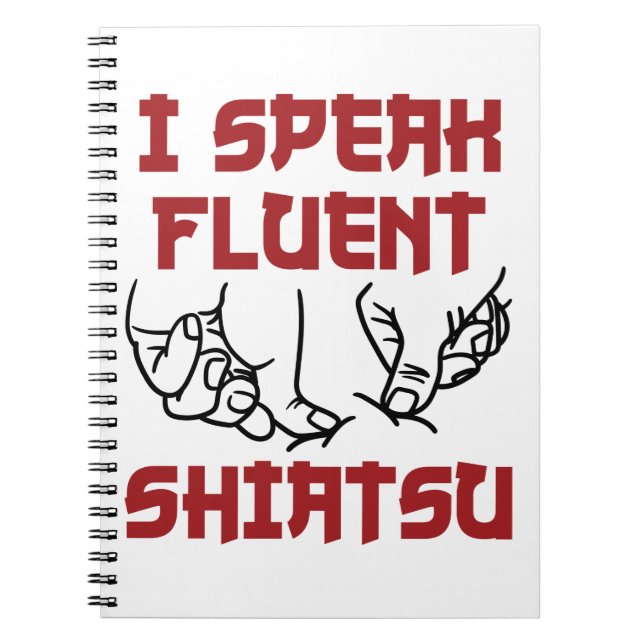 Carnet Je Parle Fluent Shiatsu Massage Thérapiste LMT (Devant)