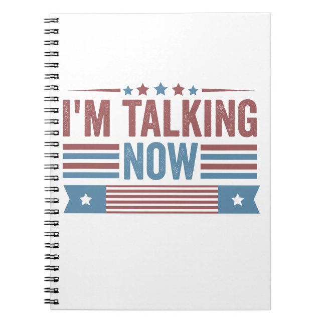 Carnet Je parle maintenant du débat présidentiel de Trump (Devant)