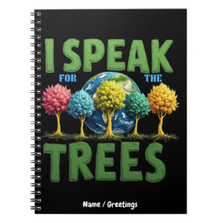 Carnet Je parle pour les arbres Planète Sauver la Terre J
