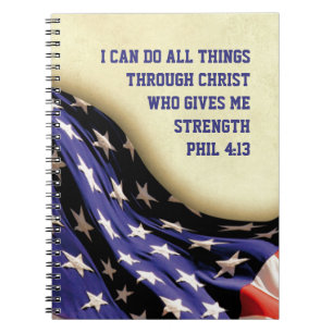 Carnet JE PEUX FAIRE TOUTES LES CHOSES   Phil 4:13   DRAG