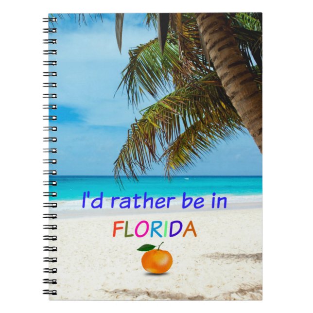 Carnet Je préférerais être en Floride (Devant)