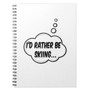 Carnet Je Préférerais Skier