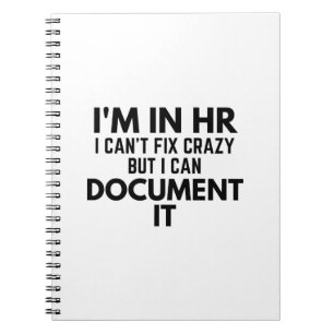 Carnet Je suis en HR Je ne peux pas résoudre fou mais je