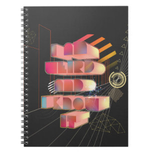 Carnet Je Suis Étrange Et Je Le Sais Retro 3D Stylish Tex
