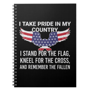 Carnet Je suis fier de mon pays Vétérinaire Patriot Ameri
