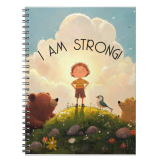 Carnet Je Suis Fort Garçons Affirmation