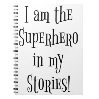Carnet Je suis le super héros dans mes histoires
