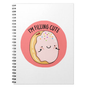 Carnet Je suis mignon jeu de mots drôle de beignet de gel