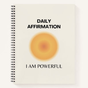 Carnet Je suis puissant Affirmation quotidienne positive