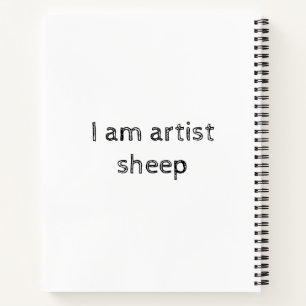 Carnet Je suis un artiste de marchandises de mouton