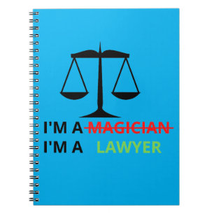 Carnet Je suis un avocat et non un magicien et un don avo