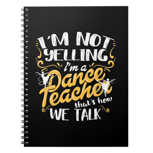 Carnet Je Suis Un Enseignant De Danse (Devant)