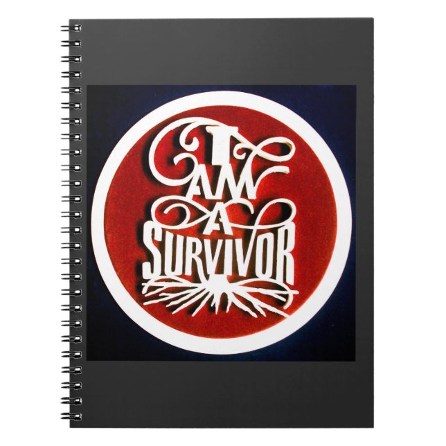 Carnet Je suis un survivant photo Spiral (Devant)