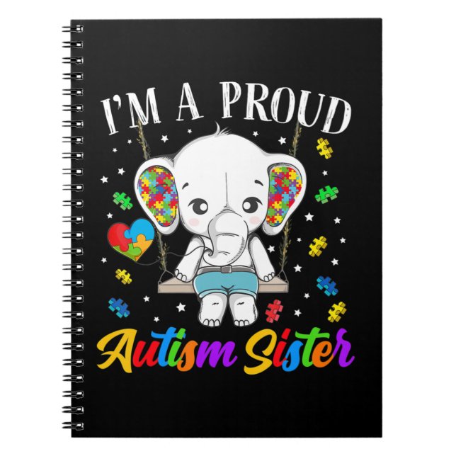 Carnet Je suis une fière soeur autiste, un encouragement  (Devant)