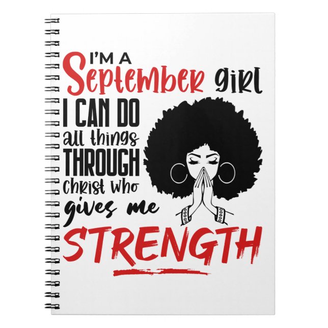 Carnet Je Suis Une Fille De Septembre Qui Priait Une Femm (Devant)